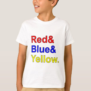 Red Blue Yellow Primary Colors T-Shirt