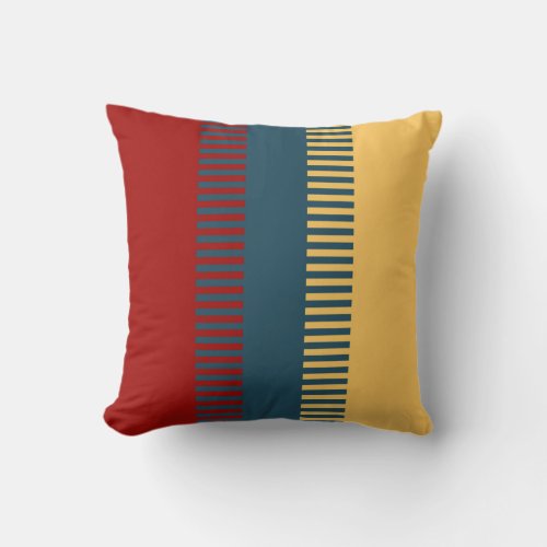 Red Blue Yellow  Throw Pillow