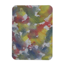 Red Blue Yellow Watercolor