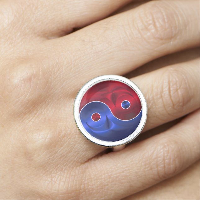 red blue yin yang ring (In Situ)