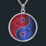 red blue yin yang sterling silver necklace<br><div class="desc">red blue yin yang sterling silver necklace to help dress up your wardrobe.</div>
