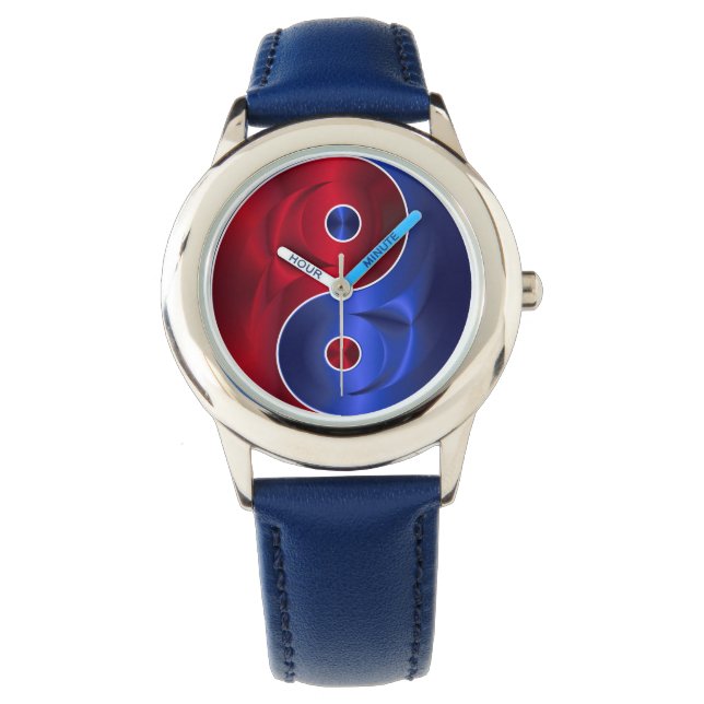 red blue yin yang watch (Front)