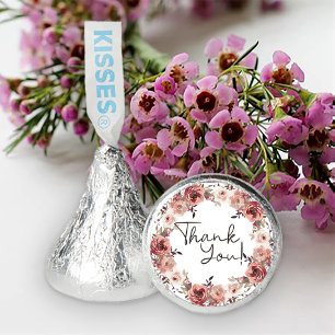 Red Blush Floral Roses Wedding Favor