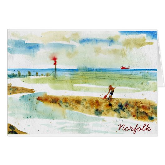 Red Boat in Mundesley, Norfolk (Front Horizontal)