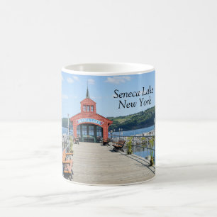 Red boathouse on Seneca Lake Coffee Mug