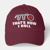 Red bocce ball hat for bocci lovers