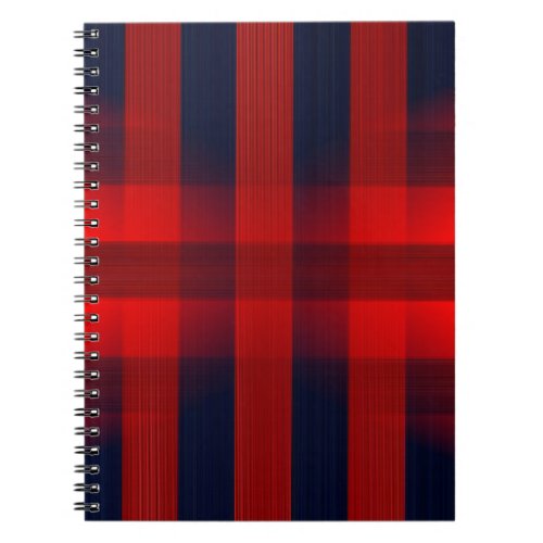 Red Bokeh Buffalo Plaid Notebook