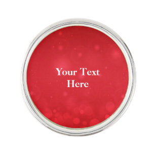Red Bokeh Design Template Lapel Pin