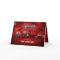 Red Bokeh Sparkle Elegance Corporate Folded