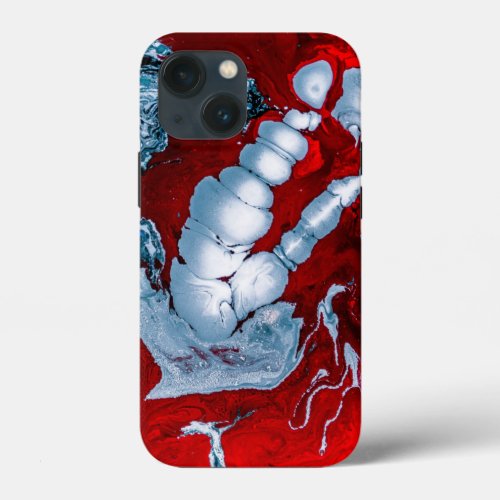 Red Bone Fragments  iPhone 13 Mini Case