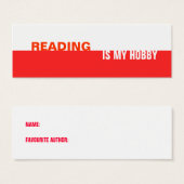 Red Bookmark (Front & Back)