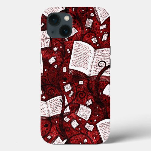 Red Books Background iPhone 13 Case