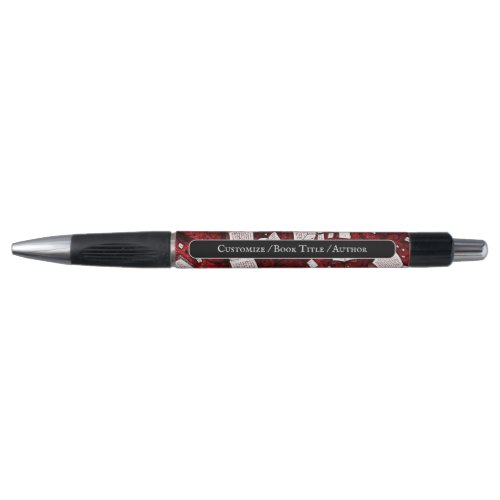 Red Books Background Promotional Pen