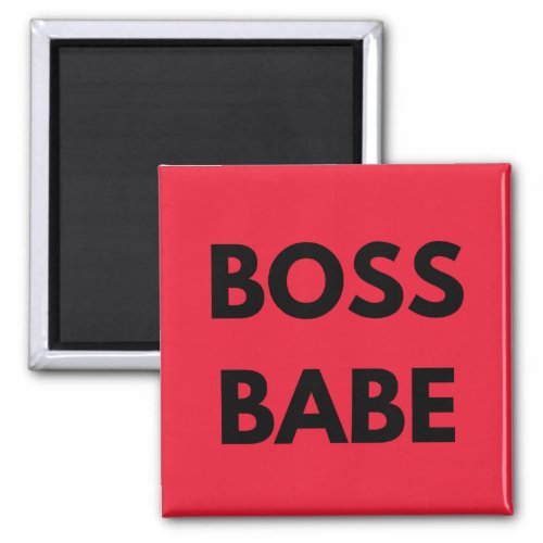 Red Boss Babe  Magnet