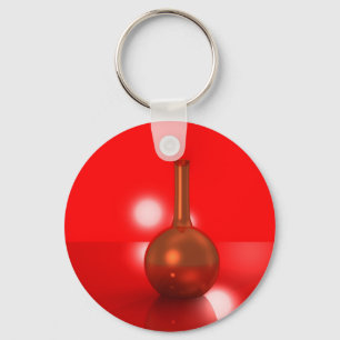 red bottle keychain