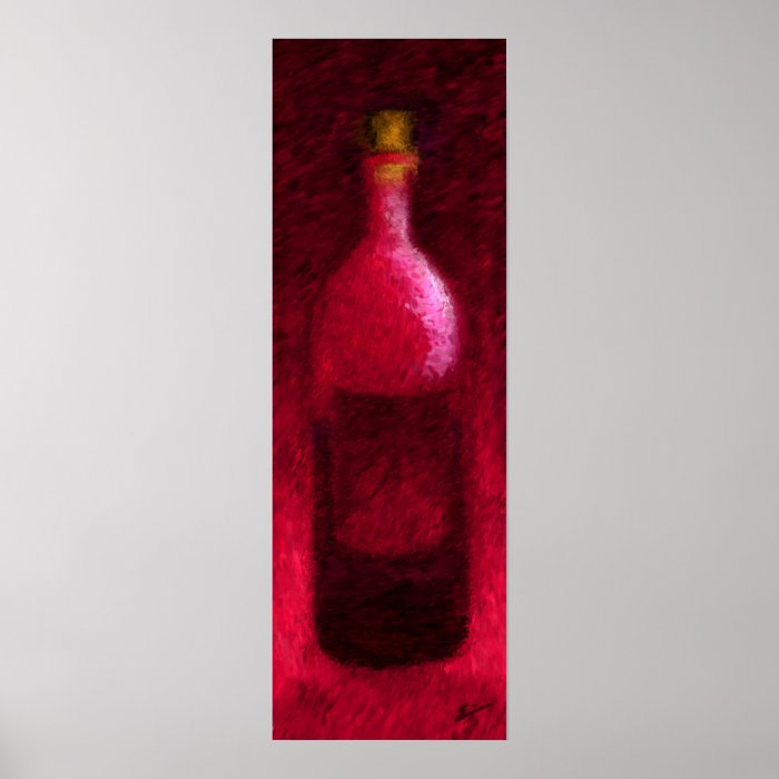 Red Bottle Print