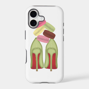 Red Bottoms stilettos shoes, high heels & macarons iPhone 17 Case