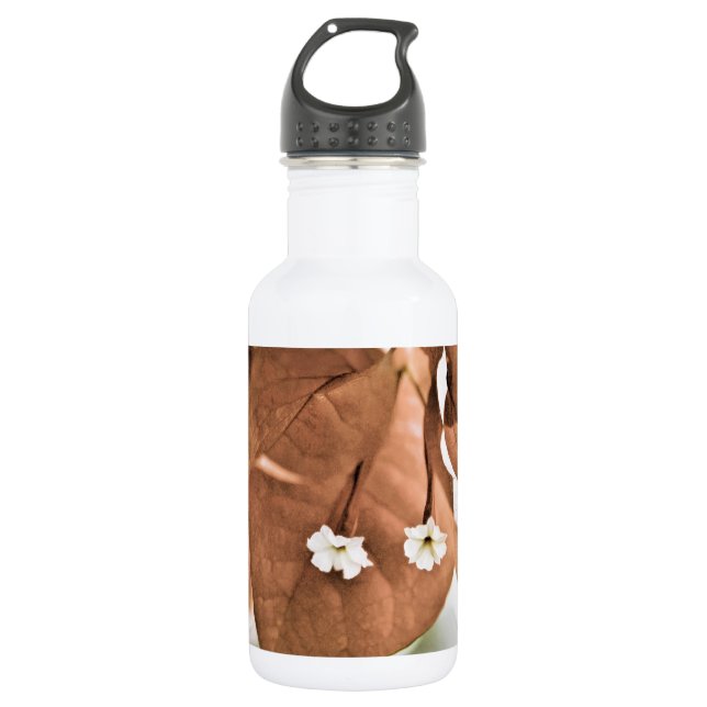 Red Bougainvillea Water Bottle (Front)