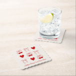 Red Bow Cherry Sweet Bachelorette Party Paper Coaster<br><div class="desc">These Red Bow Cherry Sweet Bachelorette Party paper coasters feature a coquette bow design with cherries and hearts plus space for personalization</div>
