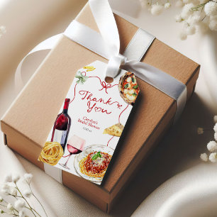 Red Bow Coquette That's Amore Favor Tag