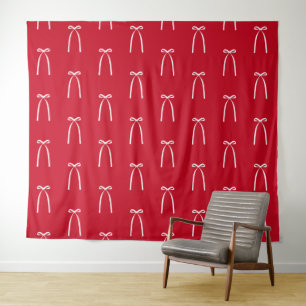 Red Bow Galentine’s Day Photo Backdrop Valentine