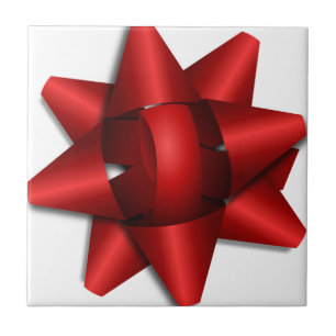 red bow holiday gift ribbon party shower office tile
