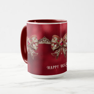 Red Bow Holiday Mug