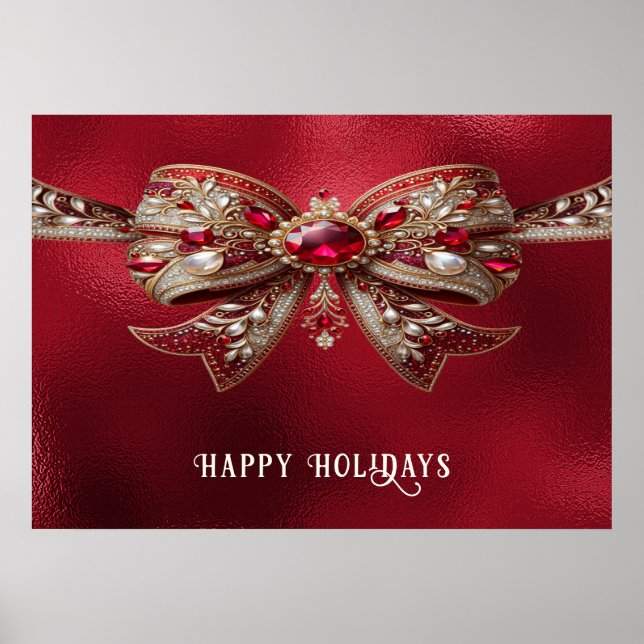 Red Bow Holiday Poster (Front)