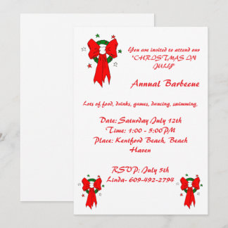 Red Bow -Invitation Invitation