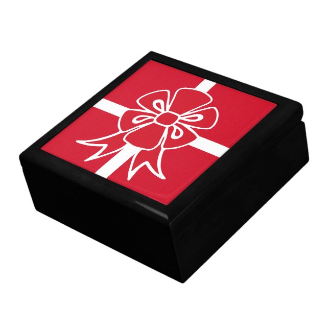 Red Bow Jewelry Box Gift  (Side)