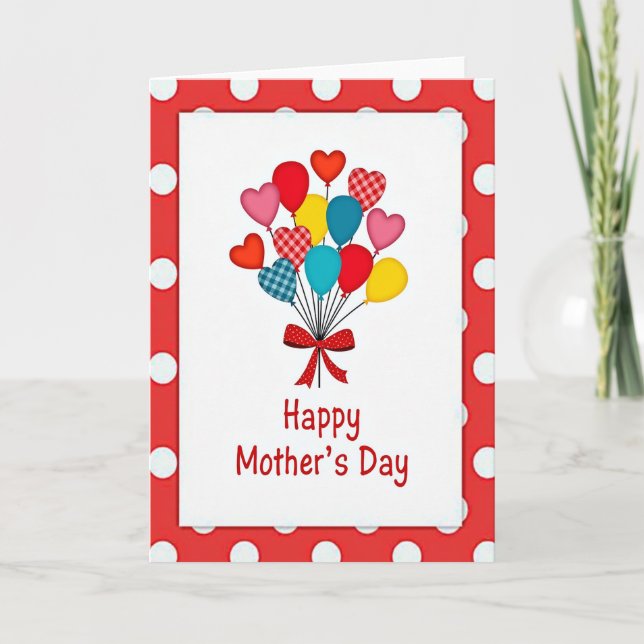 Red Bow Mothers Day Card (Front)
