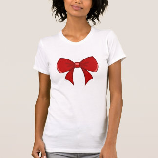 Red Bow T-Shirt For Girls