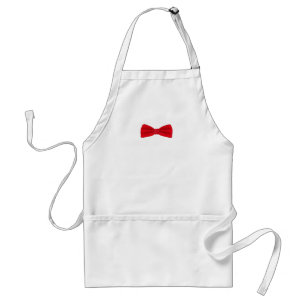 Red Bow Tie – Classic Fashion Adult Apron