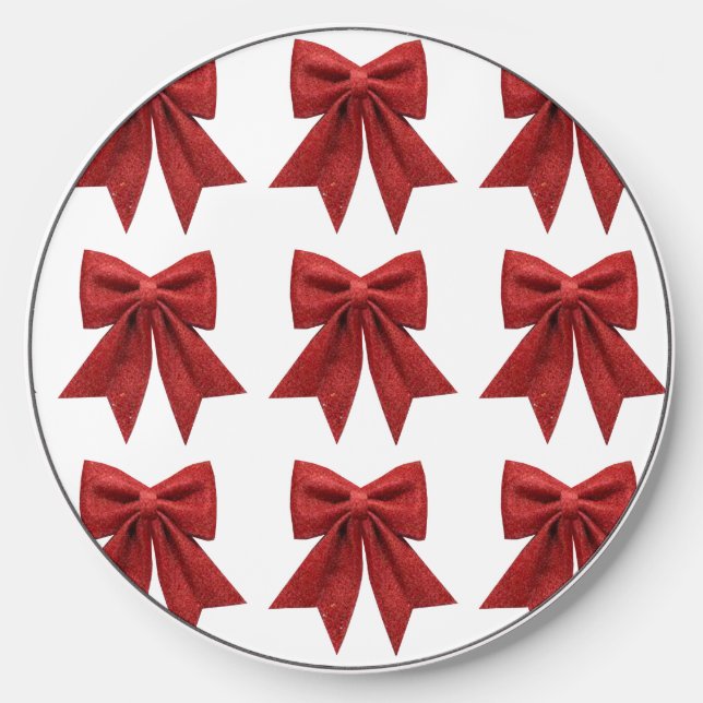 Red Bow Wireless Charger  (Front)
