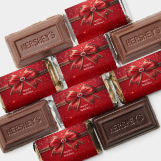 Red Bow with Pearls and jewels Holiday Hershey's Miniatures