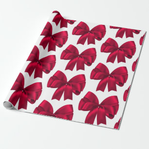 Red Bow  Wrapping Paper