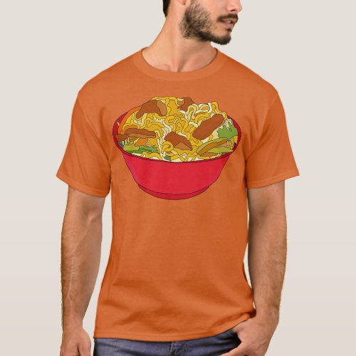Red bowl of noodles T_Shirt