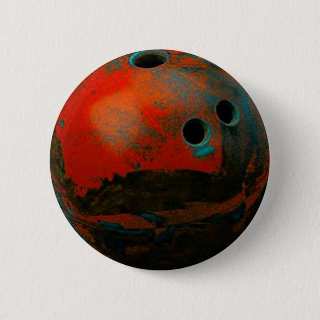 Red Bowling Ball Customize It Button (Front)