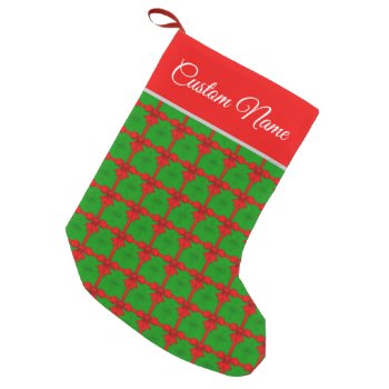 Red Bows Small Christmas Stocking