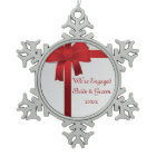 Red Bows Winter Engagement