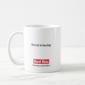 Red Box Mug - Brexit is boring