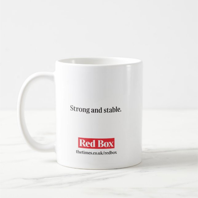 Red Box Mug - Strong and stable (Left)