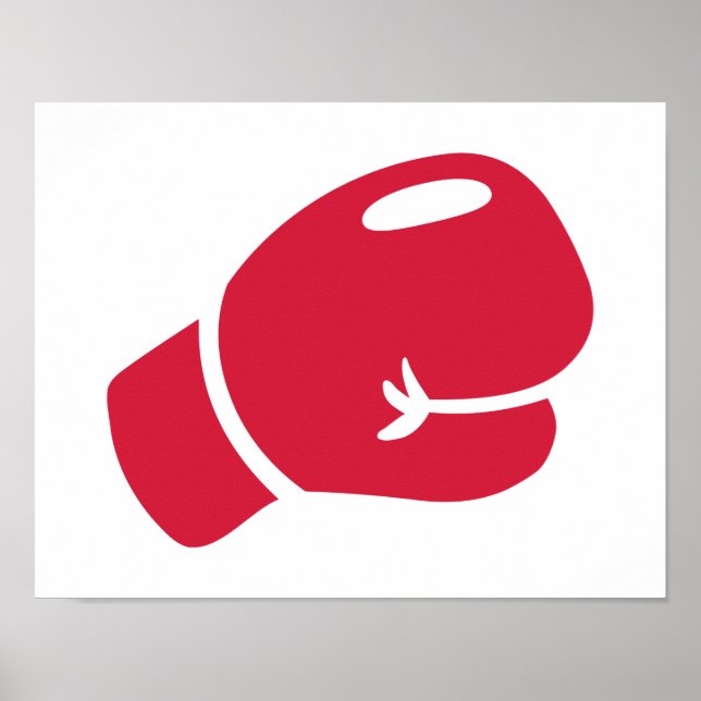 Red boxing glove poster (Front)