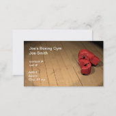 Red boxing gloves business card (Front/Back)