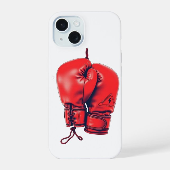 Red Boxing Gloves Iphone Case (Back)
