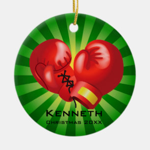 Red Boxing Gloves Ornament