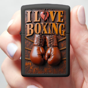 Red Boxing Ring Gloves Zippo Lighter