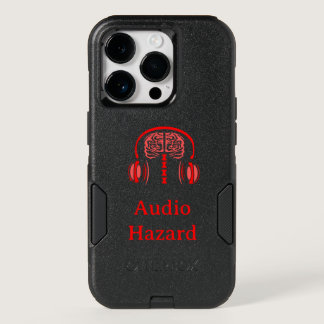 Red Brain Listing to Music OtterBox iPhone 14 Pro Case