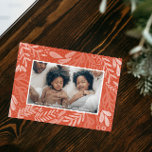 Red Bramble | Festive Botanical Photo Holiday Card<br><div class="desc">Whimsical and modern holiday photo card features a botanical frame to highlight the photo. Customize with your own photo and greeting.</div>