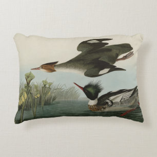 Red-breasted Merganser, Audubon's Birds of America Accent Pillow